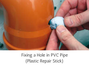 Epoxy Putty Repair Stick Plastic - Fixing a hole in a plastic pipe